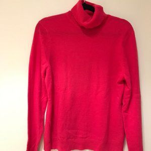Fuschia Cashmere Lord&Taylor Turtle Neck Sweater